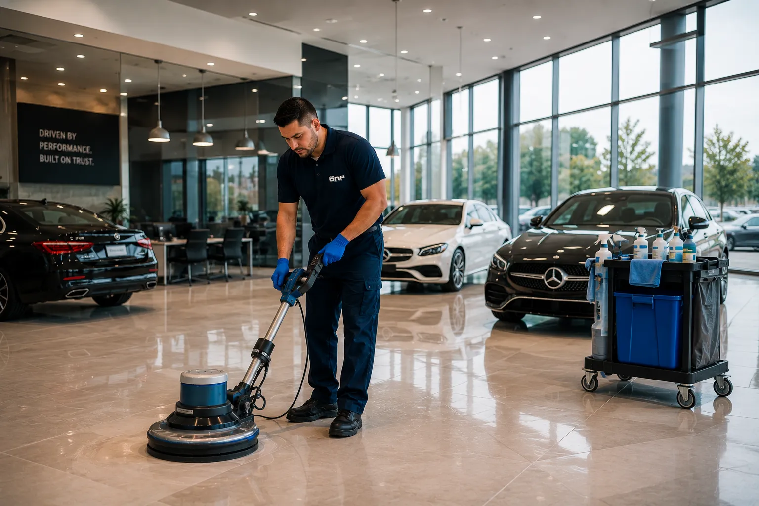 Car Dealerships cleaning services by All In One in Fort Myers, FL
